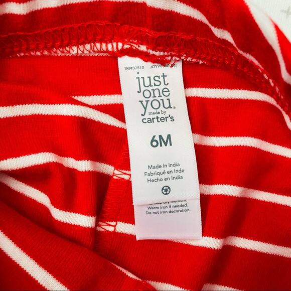 Carter’s | Hugs & Kisses XOXO Stripe Jogger Outfit NWT 6M - Picture 6 of 6